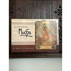 Alphonse Mucha Book of Postcards 2000 Pomegranate Art Nouveau 30 Cards Set